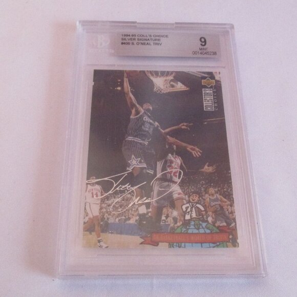 1994-95 COLL'S CHOICE SILVER SIGNATURE #400 O'NEAL TRIV MINT 9 - Picture 3 of 4